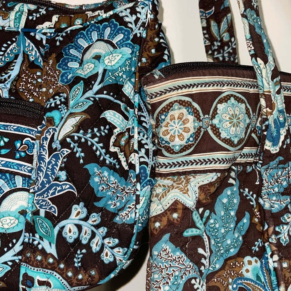 Java Blue Retired Vera Bradley Pattern Bowler - image 3